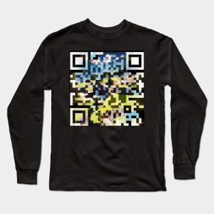 RickRoll QR Code Painting Long Sleeve T-Shirt